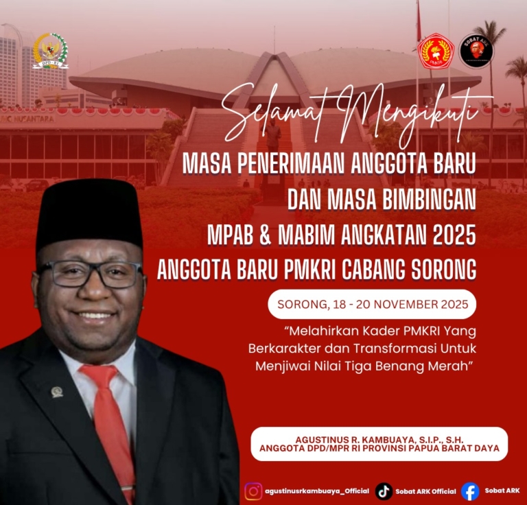 Senator ARK, Semua Parpol Nasional Di Papua Harus Perjuangkan Aspirasi Daerah Termasuk TKD Sampai Ke Presiden