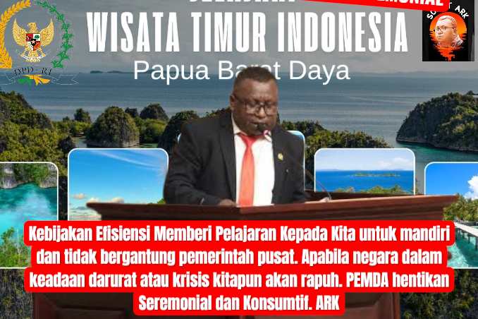 Senator ARK, Efisiensi Peringatan Untuk PEMDA Mandiri, Hentikan Konsumtif Dan Seremonial