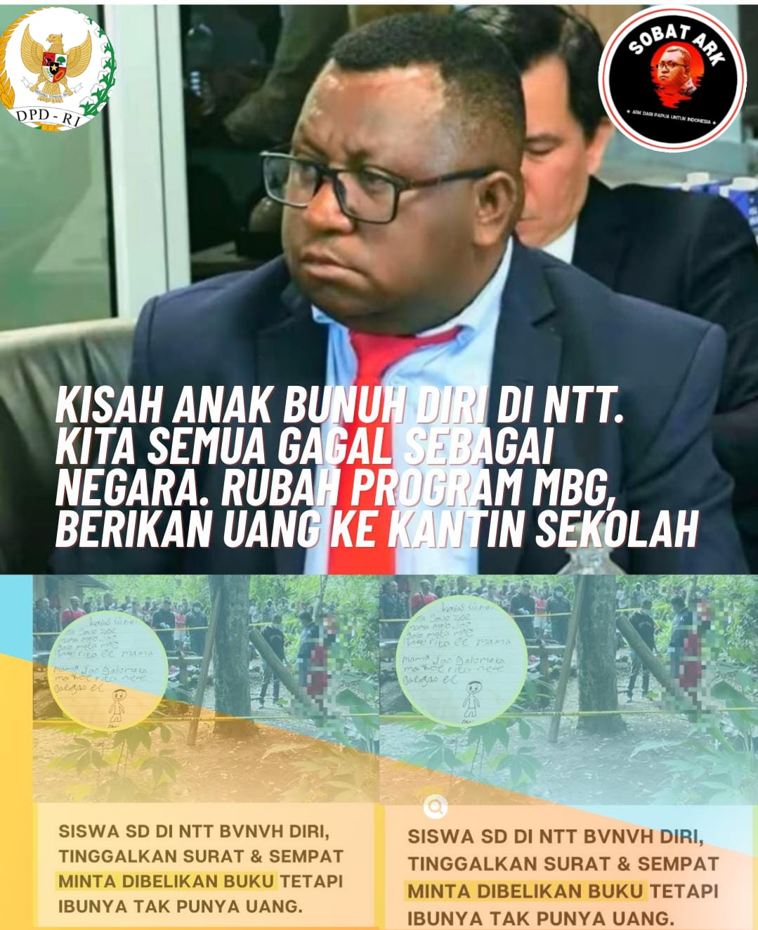ARK; Anak Bunuh Diri Karena Tidak Ada Uang Berputar Didesa, Dana Desa Harus Naikan 5 Miliard Per Desa