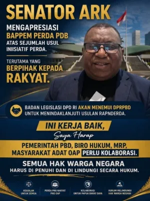Senator ARK; Apresiasi Dan Siap Memfasilitasi Usulan RANPERDA DPRPBD