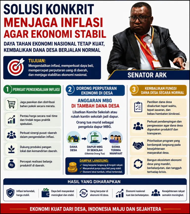 Senator ARK, Solusi Inflasi Dan Daya Tahan Ekonomi Nasional