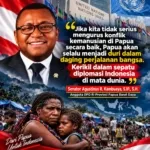 ISU PAPUA TIDAK CUKUP DIJAWAB DENGAN SALING TUDING , Senator Ark: Minta Pemerintah Hadir Nyata Lindungi Warga Sipil, Pengungsi, dan Tegakkan HAM di Tanah Papua.